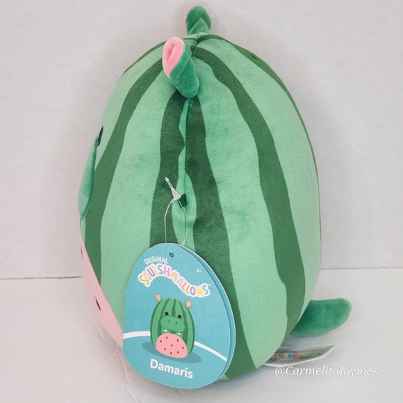 DAMARIS 🍉🦛 Watermelon Hippo Crossover Original Squishmallow By Kellytoy ☆ NWT - Picture 3 of 8